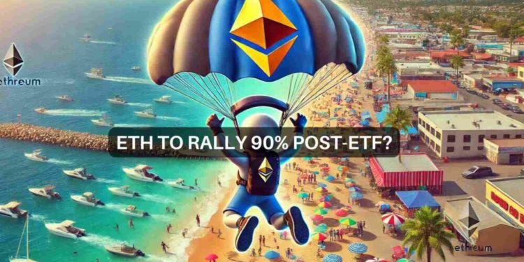 Ethereum повторяет тенденцию Bitcoin после ETF: вырастет ли ETH на 90%?